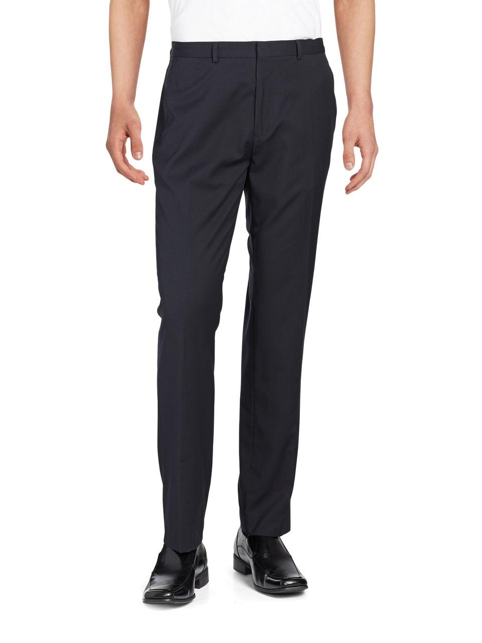 Boys slim dress pants Our amazingly comfy, super durable, easy–to–wear boys' pants, slacks and trousers are something he and Mom can both agree on. For one thing, we make them in three different fits (straight, slim and skinny pants), in sizes ranging from toddler to teenager, so we've got the perfect–fitting pair for every kid.